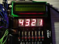 Podłączenie dodatkowych wyś. 7-seg. do ZL3AVR