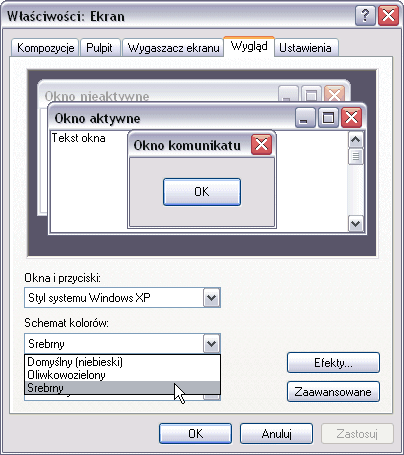 Windows XP silver color scheme - jak przenieść na Vistę ?