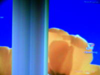 Monitor Lcd dziwny pionowy pas