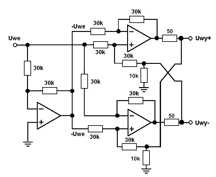 Nadajnik i odbiornik sygnału symetrycznego