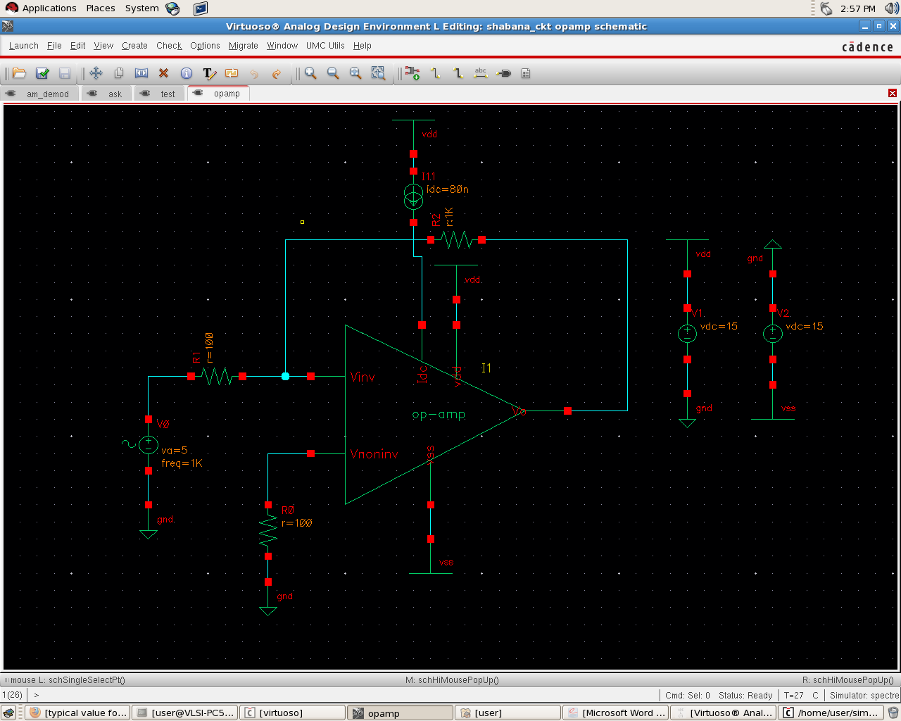 Opamp simulation in cadence Forum for Electronics