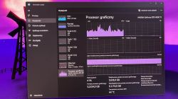 Zrzut ekranu z Menedżera zadań systemu Windows, pokazujący użycie procesora graficznego RTX 4060 Ti.