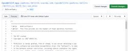 GitHub Editor for BkDriverFlash.c File GitHub editor interface displaying the BkDriverFlash.c file.