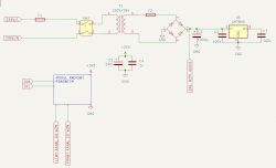 Schemat elektroniczny układu z modułem radiowym RDAS807M.