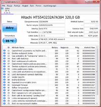 Hitachi HTS543232A7A384 - Czy SMART dysku kwalifikuje do wymiany gwarancyjnej?