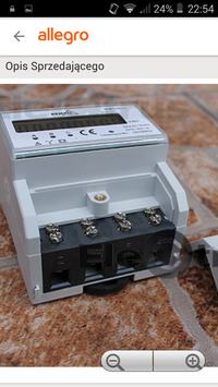 Connection of a three-phase meter.