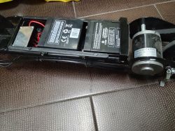 Dziecięca hulajnoga elektryczna no name - brak ładowarki, silnik 24VDC 120W, akumulatory 2x12V 5Ah