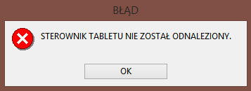 Tablet graficzny WACOM INTUOS PEN SMALL-Program konfigurujący tablet nie działa!