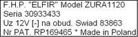 Zura 1120 - Jak podłączyć do instalacji 24V, gdy działa na 12V?