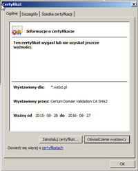 Microsoft Outlook 2010 wyswietla komunikat o certyfikacie Microsoft Outlook 2010 wyswietla komunikat o certyfikacie
