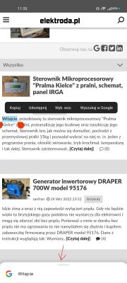 Wyłączanie podświetlenia słowa i dolnej szufladki po dotknięciu w telefonie po resecie