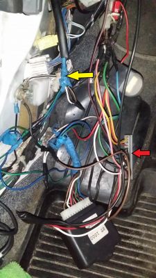 Toyota Yaris '99 - Nie działa centralny zamek, alarm, przecięte kable