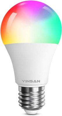Smart LED RGB Bulb Smart LED bulb with colorful light.