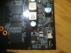 Geforce GTX 760 - Spalone elementy w układzie zasilania wentylatorów. Geforce GTX 760 - Spalone elementy w układzie zasilania wentylatorów.