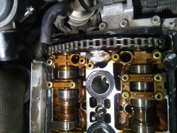 Ustawienie wałka ssącego w VW Passat B5 FL 2.0 ALT - znaki, wycięcia, koło zębate