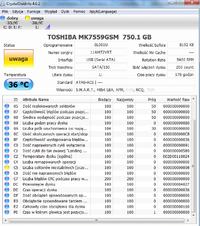Błąd CRC na dysku LG HDD HXD5 750GB - jak odzyskać dane bez formatowania?