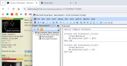 Zrzut ekranu z edytora Microsoft Visual Basic z widocznym kodem dotyczącym formularza w projekcie Access.