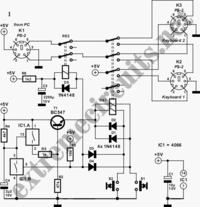 Przełącznik klawiatury / myszy PS2