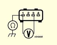 Vectra B 98r 2.5v6 x25xe - Błąd P0100, brak napięcia na zielono-niebieskim kablu