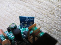 Inside View of Tuya BSD29 UK 20A Smart Plug Close-up of the PCB board of a smart plug with WL2S module.