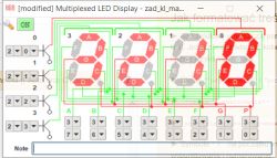 Jak wyzerować multipleksowany wyświetlacz 7-seg w MCU 8051 IDE?