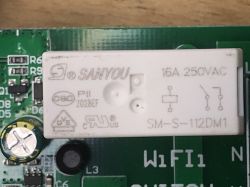 SmartSwitch Tuya WL-SW01_16 16A WiFi - test, wnętrze (WB2S)