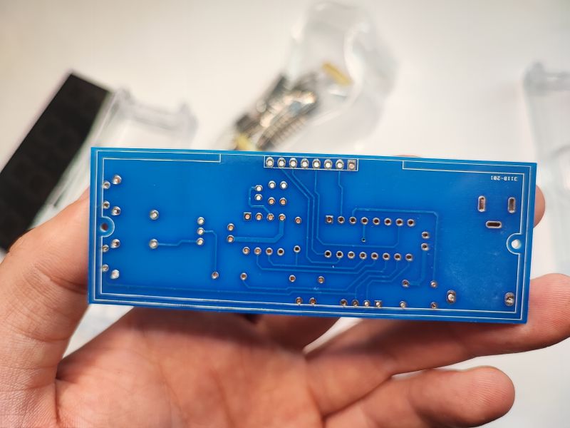 Self-assembly kit LED clock CAI-201 STC8G1K17 + DS1302 with housing