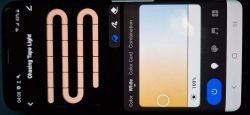 View of a smartphone app screen displaying LED lighting settings Chasing Tape Light.