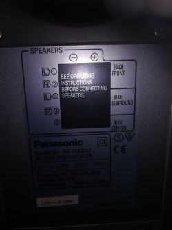 Panasonic SA-HT850 5.1 - Nie grają wszystkie głośniki