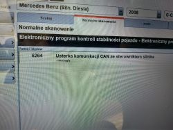 Mercedes W204 2.2CDI 2008: Błędy po przegryzieniu kabli przez zwierzę
