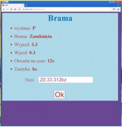 Brama wjazdowa sterowana przez RaspberryPi Brama wjazdowa sterowana przez RaspberryPi