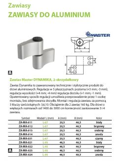 Wymiana zawiasów do drzwi wejściowych z aluminium.