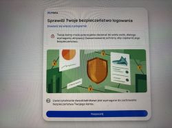 Ekran Facebooka z komunikatem o wymogu włączenia Facebook Protect i 2FA.