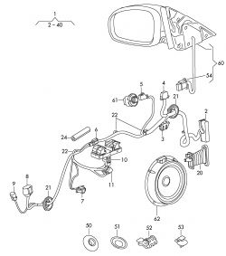 Skoda Fabia II - Potrzebny schemat wiązki drzwi przednich P + L