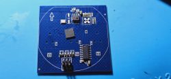 Printed circuit board with mounted SMD components.