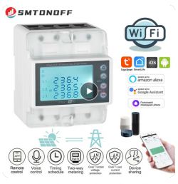 SMTONOFF G100A Smart Energy Meter with Wi-Fi Support SMTONOFF G100A smart energy meter with Wi-Fi functionality.