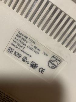 PHILIPS HB 171/A - Mini solarium: Wymiana lamp na mocniejsze - jaki model?