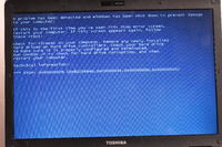 Laptop Toshiba L300-11m restartuje się przy instalacji systemu