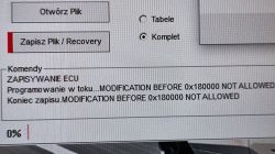 ECU VW Golf 1.6 TDI Cayb Simos PCR2.1 - utrata danych po wgrywaniu mapy
