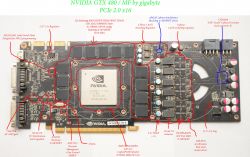 GTX480 nie wykrywany, zwarcie kondensatorów i tranzystorów, wzrost temp.