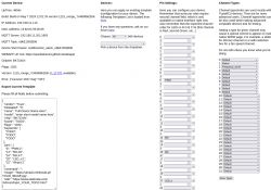 OpenBK device configuration with MQTT and pin settings.