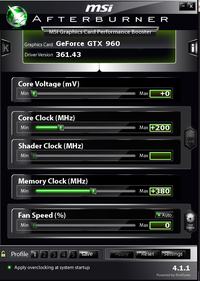 MSI GTX 960 - Bezpieczne zwiększenie napięcia w MSI Afterburner