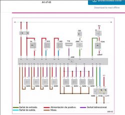 Electrical diagram with signal and component labels.