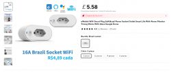 16A Smart Plug with Power Monitoring Feature eWelink WiFi Smart Plug 16A with power monitoring feature.