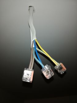 Podłączenie Lampy włącznik schodowy 2 przewody 6 kabli