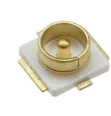 Antenna connector on a PCB.