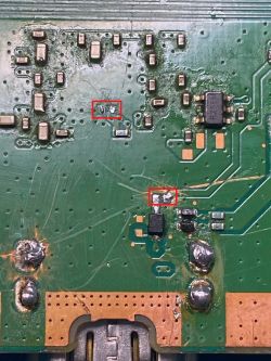 PS4 Slim, SAD-002 1-981-281-21 - Wartości rezystorów przy chipie HDMI