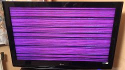 LG37LH3000-ZA - Brak obrazu/ obraz w czerwone paski / plamy. LG37LH3000-ZA - Brak obrazu/ obraz w czerwone paski / plamy.