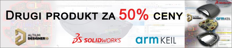 Altium, SolidWorks, armKeil Promocja - drugi produkt za 50% ceny Altium, SolidWorks, armKeil Promocja - drugi produkt za 50% ceny