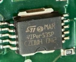 Przetwornica - Poszukiwany układ w przetwornicy, uszkodzenie, zdjęcie, identyfikacja